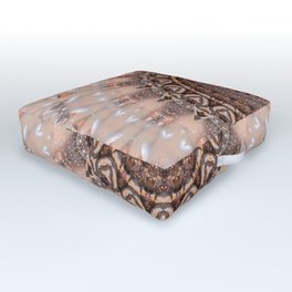Mandala romantic pink Outdoor Floor Cushion
