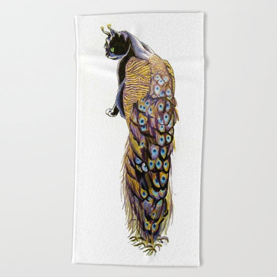 Goddess of Many Eyes 3 Beach Towel