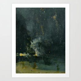Nocturne in Black and Gold by Whistler, 185 Art Print