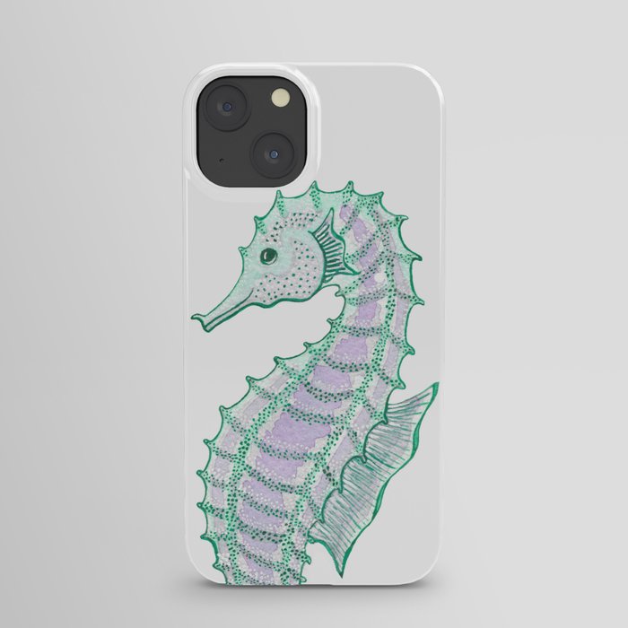 Seahorse smile iPhone Case