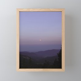 New Mexico Moonrise Framed Mini Art Print