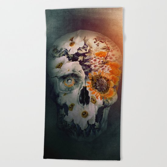 Skull Still Life II Beach Towel
