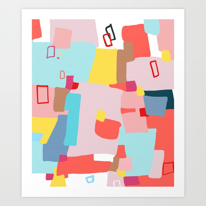 Windows Of Possibility Abstractart Painting Art Print By