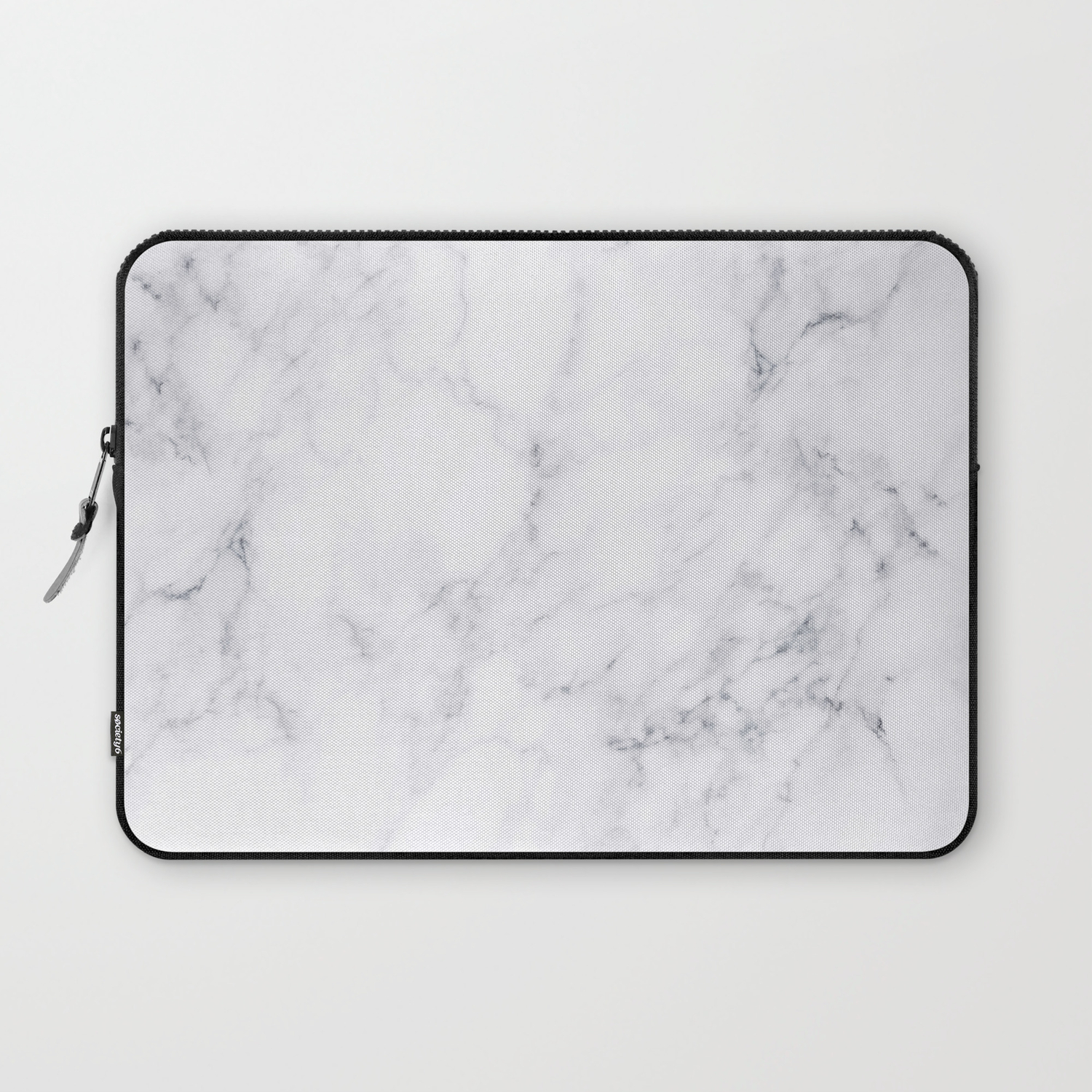 Luxury White Marble Laptop Sleeve By Artonwear Society6