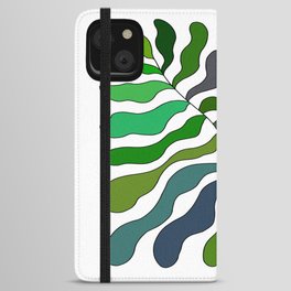 Green LEAF iPhone Wallet Case
