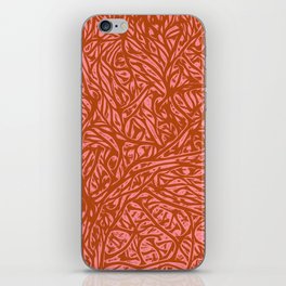 Summer Orange Saffron - Burnt Orange Color Abstract Botanical Nature iPhone Skin