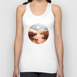 Mountain Forest Lake Unisex Tank Top