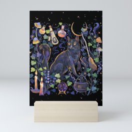 Black Cat Mini Art Print
