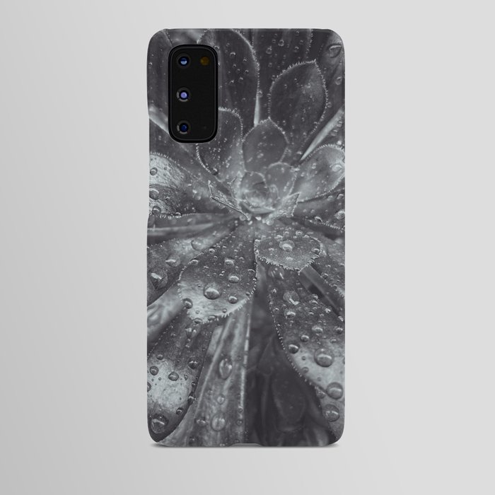 Raindrops bw Android Case