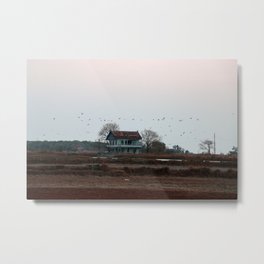 Flying to Home Metal Print | House, Nature, Digital, Island, Photo, Documentary, Indonesia, Relax, Village, Sunset 