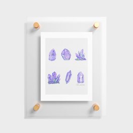 Crystals - Purple Agate Floating Acrylic Print