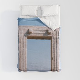 Ancient Ruin on the Greek Island of Naxos | Vibrant & Authentic Travel Photography Fine Art  Duvet Cover