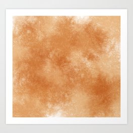 Burnt Orange Glaze Art Print
