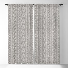 Cable Knit Blackout Curtain