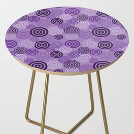 65 MCMLXV Cosplay Purple Bullseye Target Practice Pattern Side Table