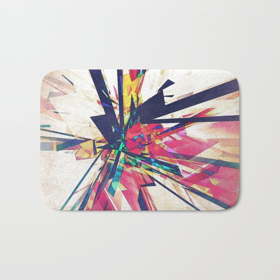 Abstract Geometry Bath Mat