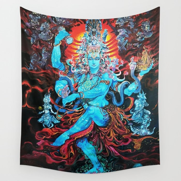 Lord Shiva The Destroyer Wall Tapestry