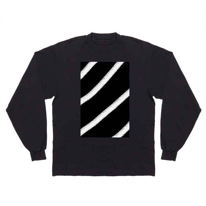 Black and white stripes 3 Long Sleeve T Shirt