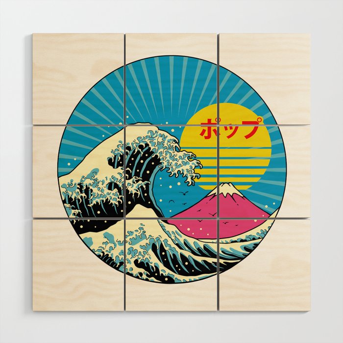 The Great Pop Wave Wood Wall Art