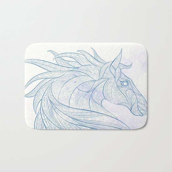 Ethnic Horse Bath Mat