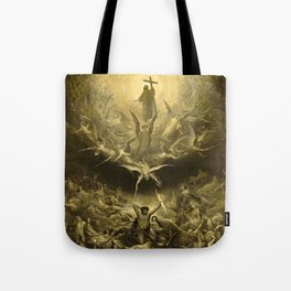 Triumph of Christianity Over Paganism by Gustave Dore Tote Bag