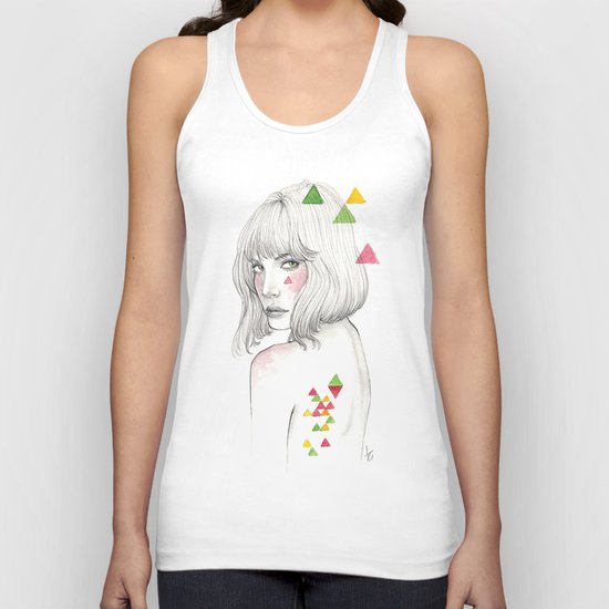 Color geometry Unisex Tank Top