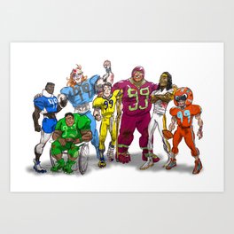 Injured Ballers Art Print