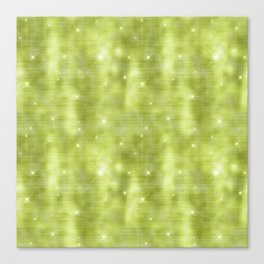 Glam Lime Diamond Shimmer Glitter Canvas Print