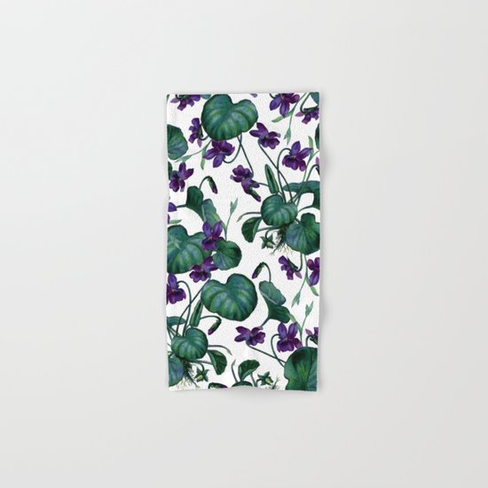 Violets #society6 #decor #buyart Hand & Bath Towel