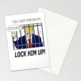 TRUMP PRISON "Lock Him Up" Stationery Card