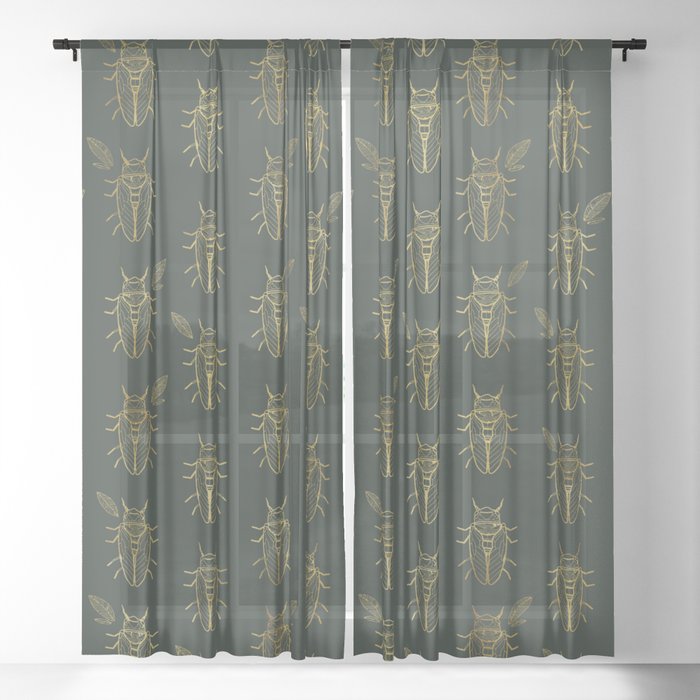 Cicada Sheer Curtain
