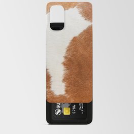 Cowhide, Cow Skin Print Pattern, Modern Cowhide Faux Leather Android Card Case