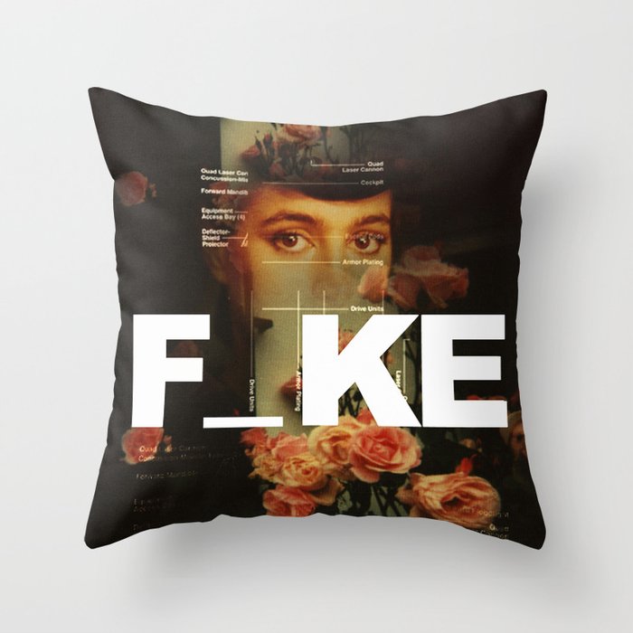 F_ke Throw Pillow