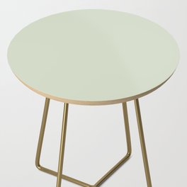 Light Gray-Green Solid Color Pantone Canary Green 12-0108 TCX Shades of Green Hues Side Table