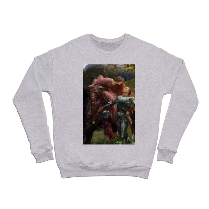 The Beautiful Lady Without Mercy, 1902 by Frank Dicksee Crewneck Sweatshirt
