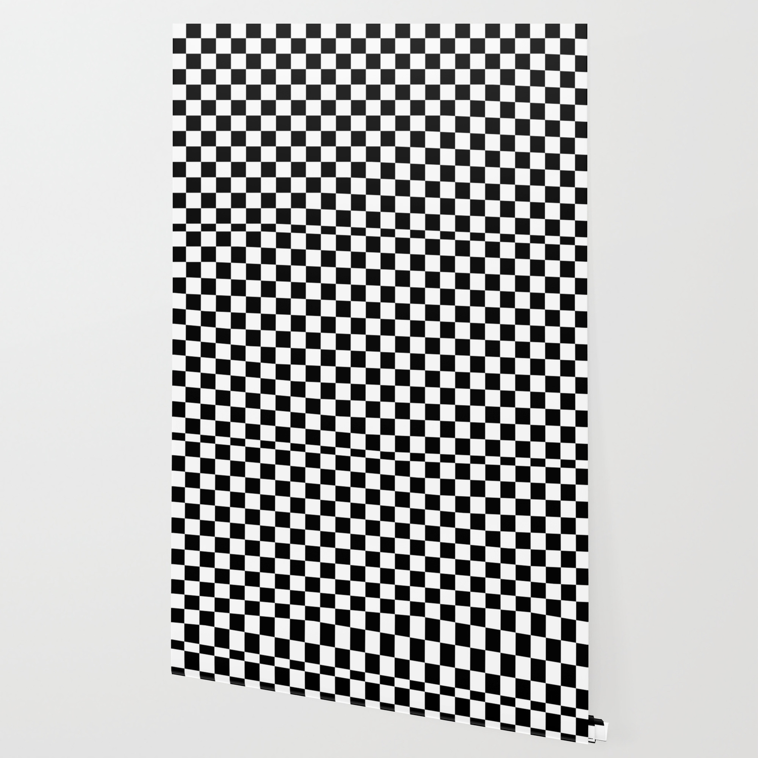 Black Checkered Pattern Wallpaper By Matteandmarble Society6