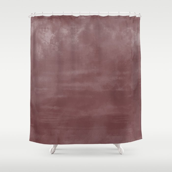 Burst of Color Pantone Red Pear Abstract Watercolor Blend Shower Curtain