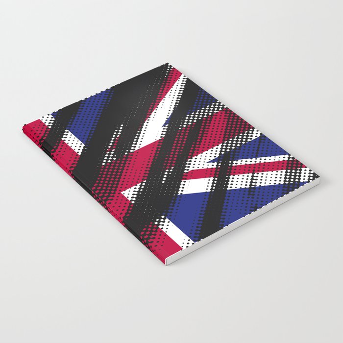 Camouflaged Union Jack British Flag Notebook