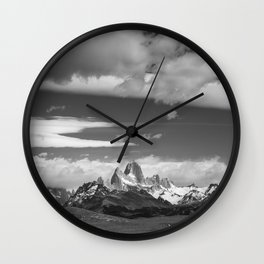 Fitz Roy Wall Clock | Mountains, Elchalten, Epic, Argentina, Remote, Photo, Nature, Patagonia, Southamerica, Traveling 