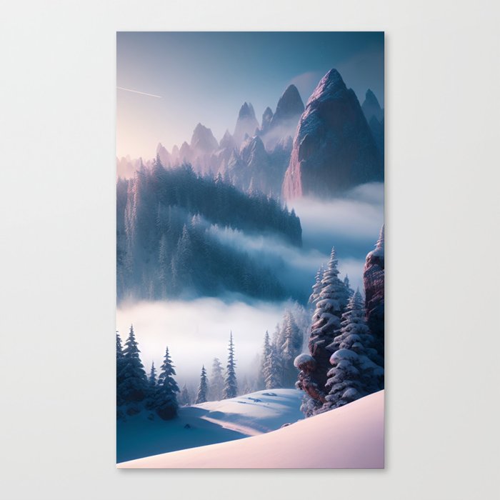 Sunset Mountains Canvas Print