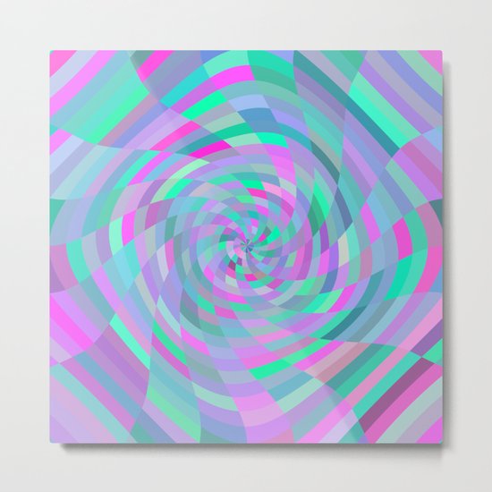 Warped Metal Print