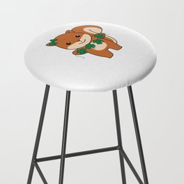 Squirrel With Shamrocks Cute Animals For Luck Bar Stool