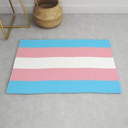 Transgender Flag Area & Throw Rug