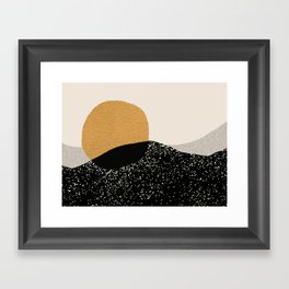 Gold Sun Going Framed Art Print