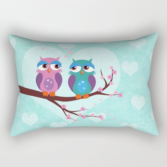 Love owls Rectangular Pillow
