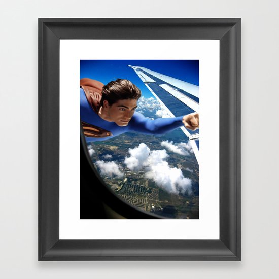 It's a bird, It's a plane... Framed Art Print