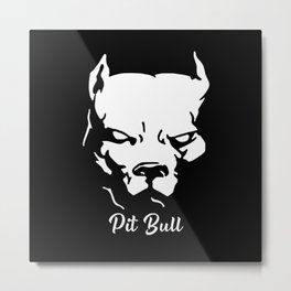American Pit Bull Terrier Metal Print | Terrier, Graphicdesign, Angry, Americandog, Familydog, Guarddog, Pitbull, Dogbreed, Strongdog 