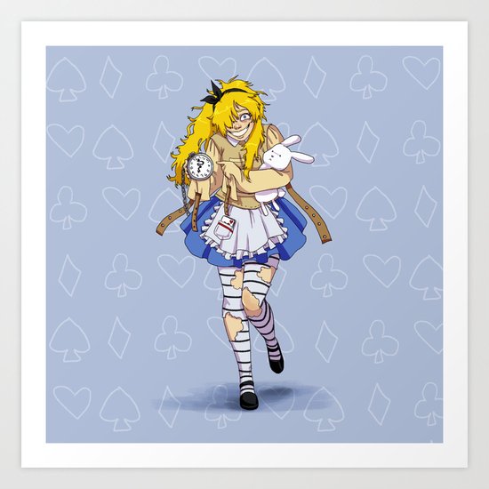 Mad Alice Art Print