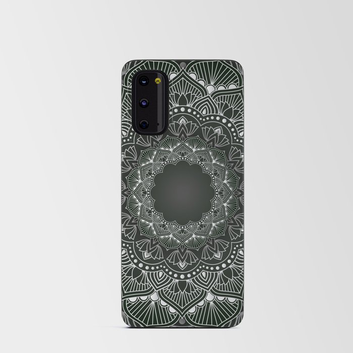 White & Black Color Mandala Art Design Android Card Case