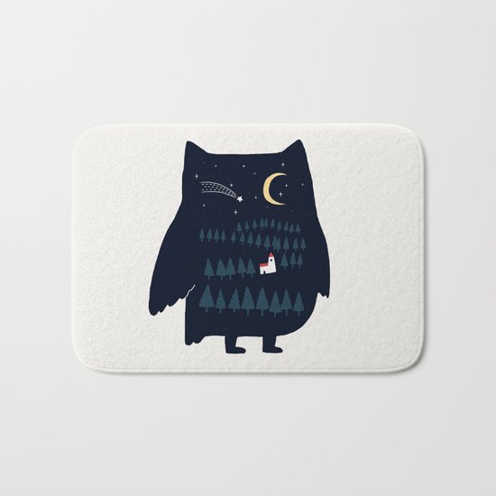 Night Owl Bath Mat
